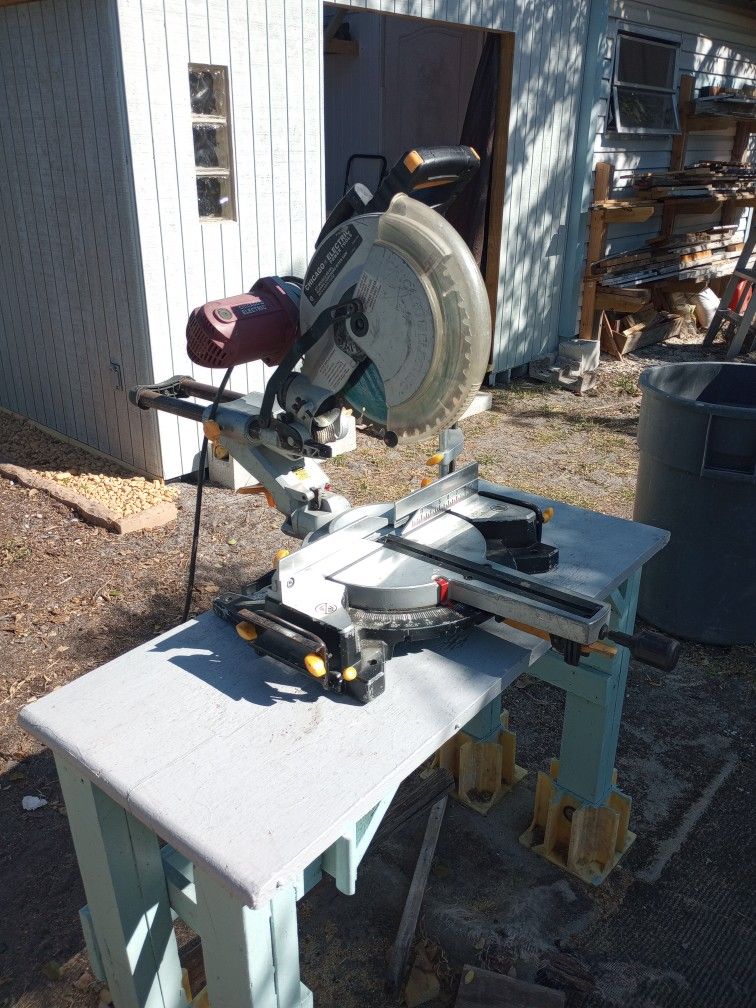 Chicago Electric 12" Double Bevel Sliding Compound Miter Saw - Trade