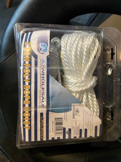 AJ Wholesale 2 Ton Poly Rope Hoist