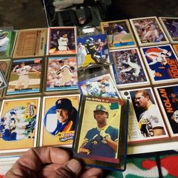 A Lot Of Baseball Cards From The 1980 To 1992 Era