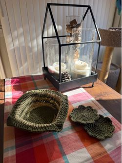 Bowl cozy | Crocheted | 100% Cotton | Microwave Safe