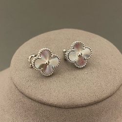 VCA Laser Stud Earrings 