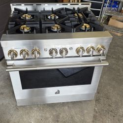 New Jennair 36" Slide In Gas Range 
