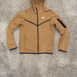 Nike Tech Fleece Tan Hoodie