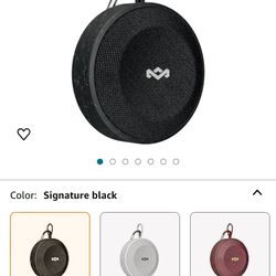 House of Marley No Bounds: Waterproof Speaker with Wireless Bluetooth Connectivity, 10 Hours of Indoor/Outdoor Playtime, and Sustainable Materials, Bl