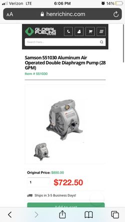 Samson air pump, new never used, in good working condition. MAKE AN OFFER!!!