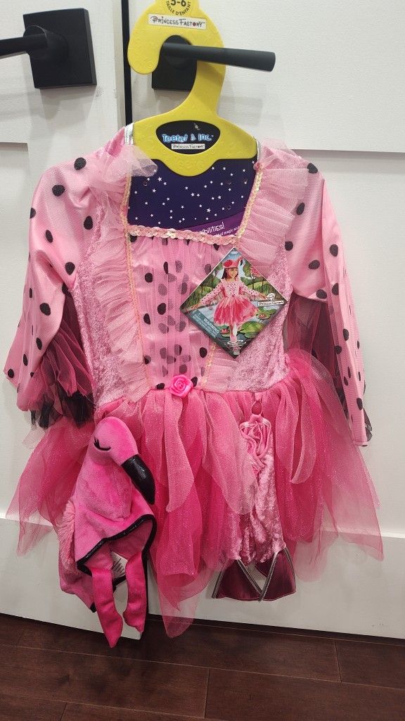 Flamingo Costume For Age 5-6