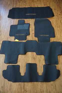 2020-2026 Toyota Highlander Carpet OEM Factory Floor Mat Cargo Black Bronze Set