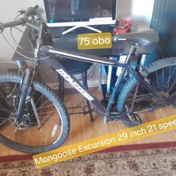 Mongoose Excursion 29 In 21 Speed 75 OBO