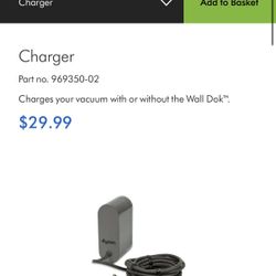 Dyson Vacuum Charger 