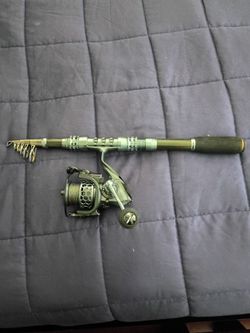 Sougayilang Collapsible Fishing Rod - 7.5 ft Telescopic Travel Rod, Black/Silver, Used