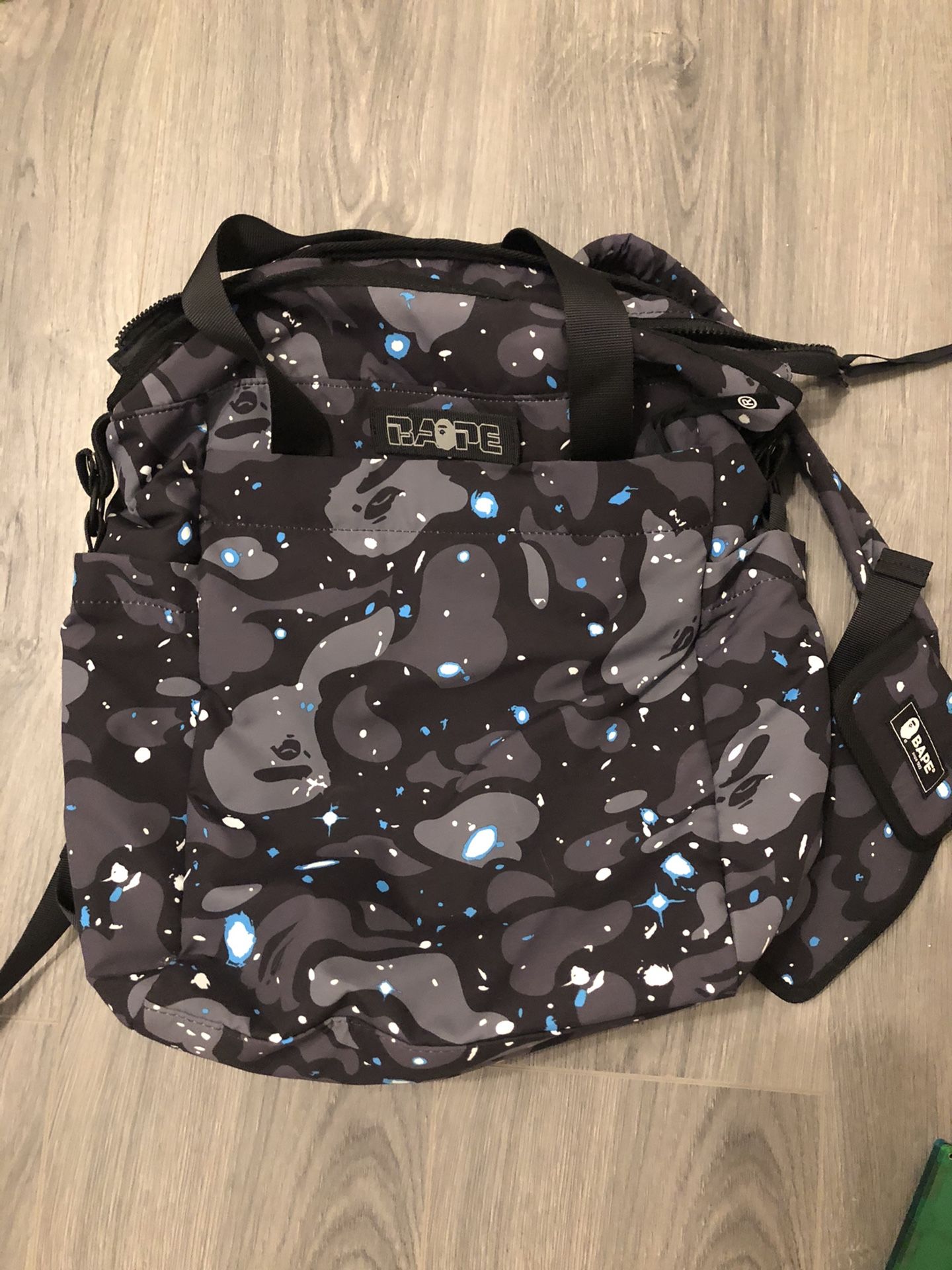 Authentic Bape Bag With Backpack Straps