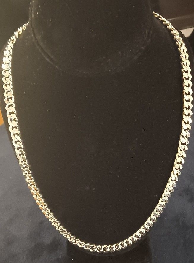 24" Italian Silver Necklace