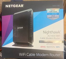 Netgear Nighthawk AC1900 Cable Modem/Router 2 I. 1