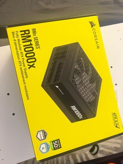 Corsair RM1000X PSU  1000 watts power supply platinum rated ATX 3.1 pc