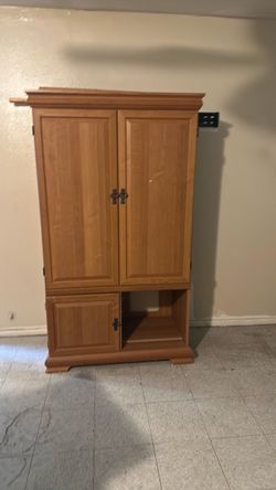 Entertainment center, mirror, table desk.  $75 for all