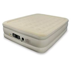 Serta Raised Air Mattress with Never Flat Pump | Luxury Inflatable Mattress with Built in Air Pump to Ensure a Good Night’s Rest | Heavy Duty Blow Up 