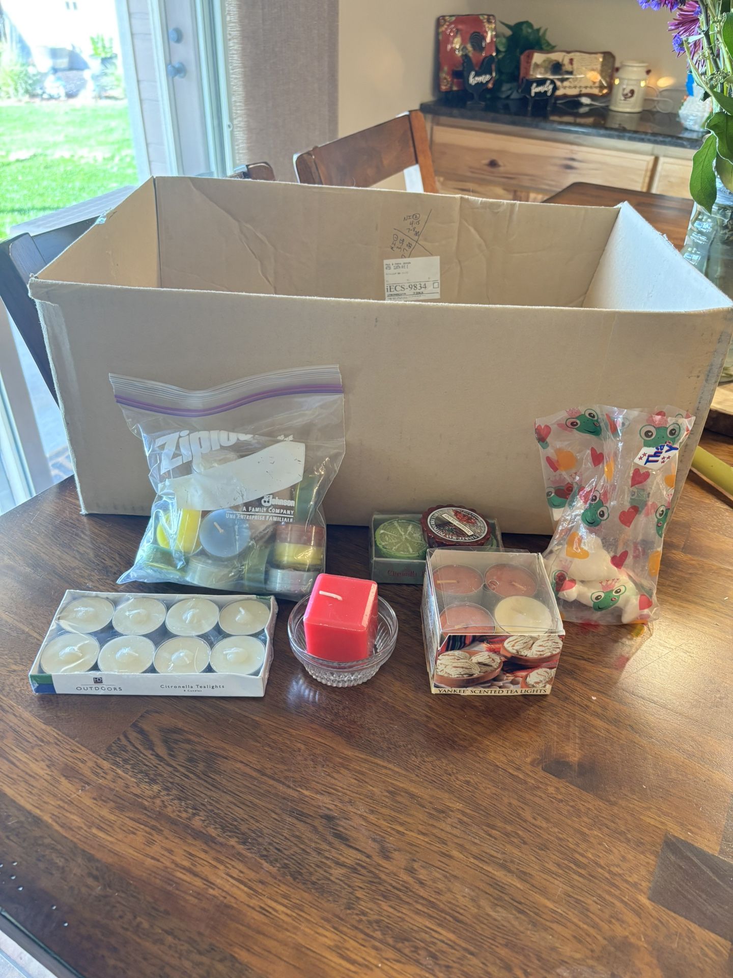 Miscellaneous candles and holders