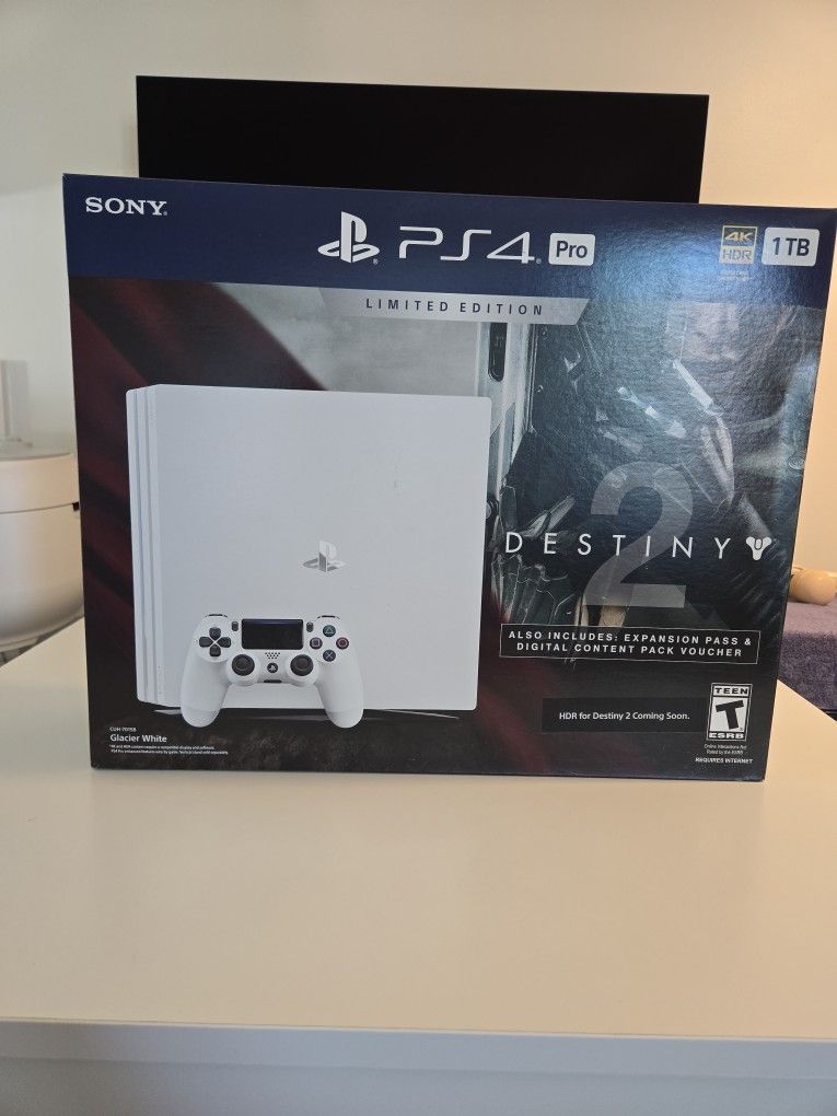 PS4 Pro Destiny 2 Limited Edition β NEW Sealed β 1TB Glacier White