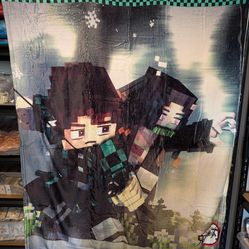 Shipping Available: Minecraft / Roblox Plush Blanket