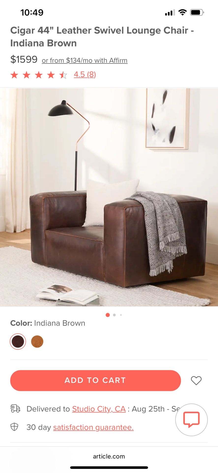 Article Leather Chair