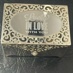 Jewelry Box W/ Necklace And Ring 