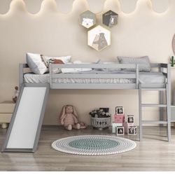 Twin Loft Bed With Slide 