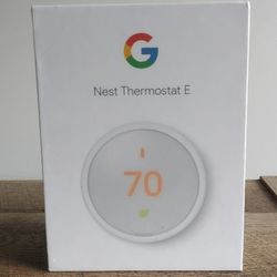 Nest Thermostat E Programmable Smart Thermostat for Home, App Controlled via Wifi, Programmable, Compatible with Alexa and Google Assistant, Frosted W