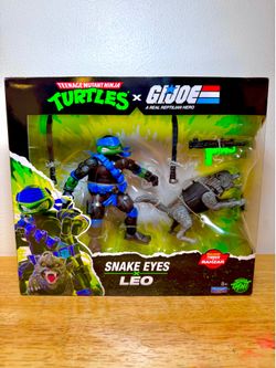 G I Joe/Teenage Mutant Ninja Turtles Snake Eyes/Leonardo SDCC 2026 Exclusive