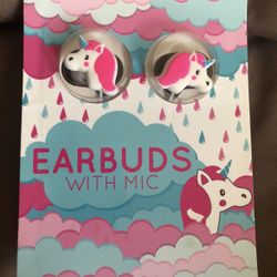 Unicorn Earbuds With Mic