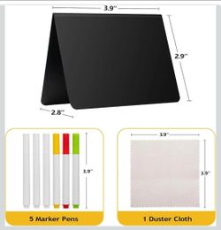 4" x 3" Mini Chalkboard Signs for Food, 28 Pack Mini Table Chalkboard