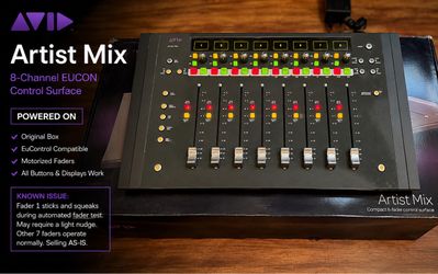 Avid Artist Mix EUCON Control Surface – 8-Fader – Original Box
