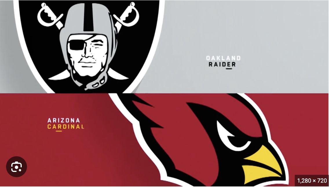 1ST ROW TICKETS FOR ARIZONA CARDINALS VS LAS VEGAS RAIDERS
