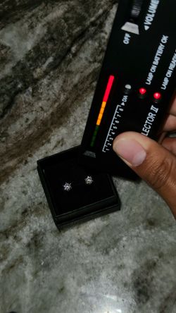 VVS1 Moissanite Round Stud Earrings w/ Certificate ✅️passes diamond tester