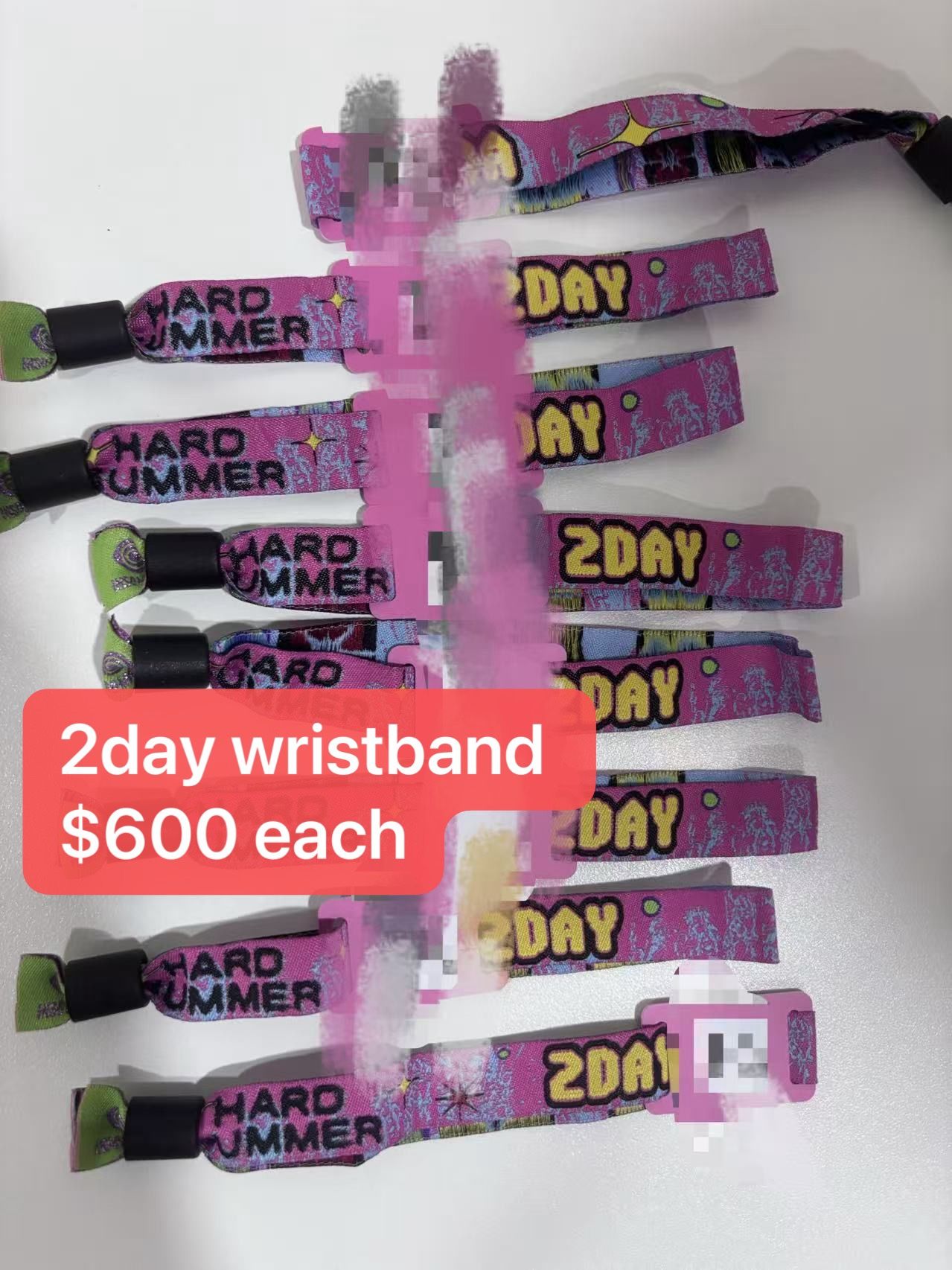 hard summer 2025 2 day wristband