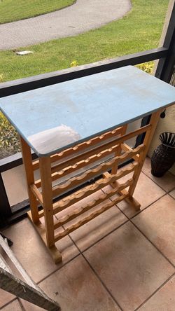 Wooden Wine Rack with Table Top