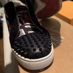 Christian Louboutin Louis Junior Spikes Orlato Flat