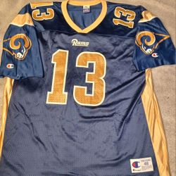 Vinatge Champion Kurt Warner St Louis Rams Jersey 