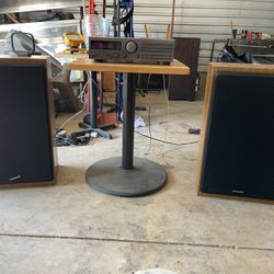 Kenwood Floor Speakers With JVC Receiver