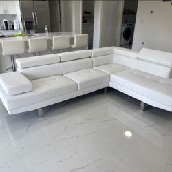 Seccional Sofa Sectional 🛋 NEW Modern Couch Livingroom Leather Couch