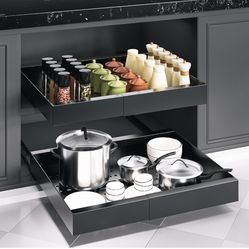 Pull Out Cabinet Organizer, Expandable Drawer Organizer, Pot and Pan Organizer for Under Cabinet