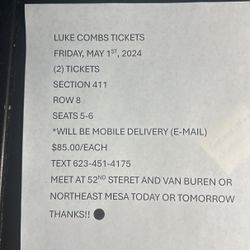 Luke Combs Tickets 