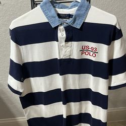 CHRISTMAS GIFT/ SUPER SEXY RALPH LAUREN POLO SHIRT SIZE L/ WAS $155/ ASKING $35