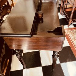 Antique 1800’s-1900  Rare Spinet Desk With Ink Well.