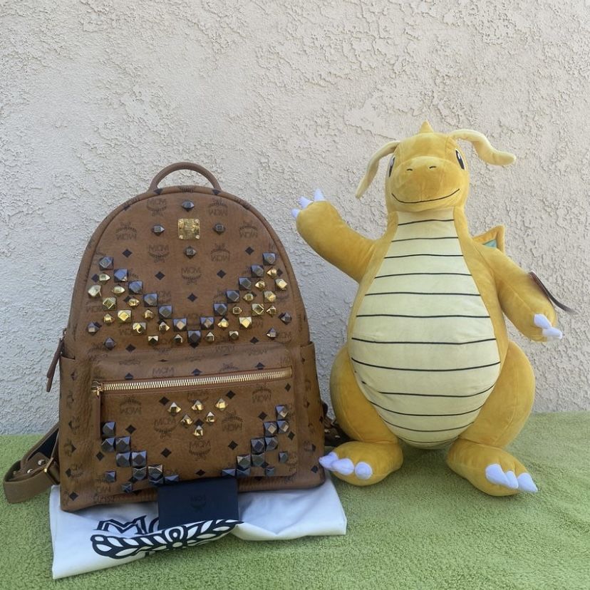 MCM Medium Backpack Cognac Color