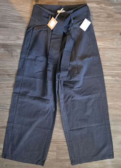 *Brand New* Womens Ladies Belted Boutique Womn Wide Legs Pants sz Large Lg