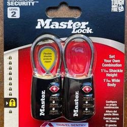 Master Lock Luggage Combination Locks (New)