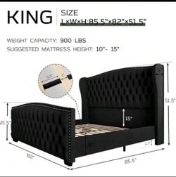 King size bed frame