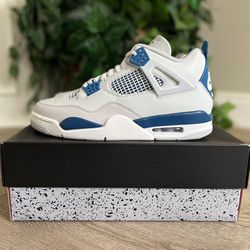 nike air jordan 4 military blue men’s shoes size 9 brand new in box authentic