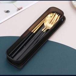 Cutlery Set/ Spoon,fork,chopstick- Case Included 