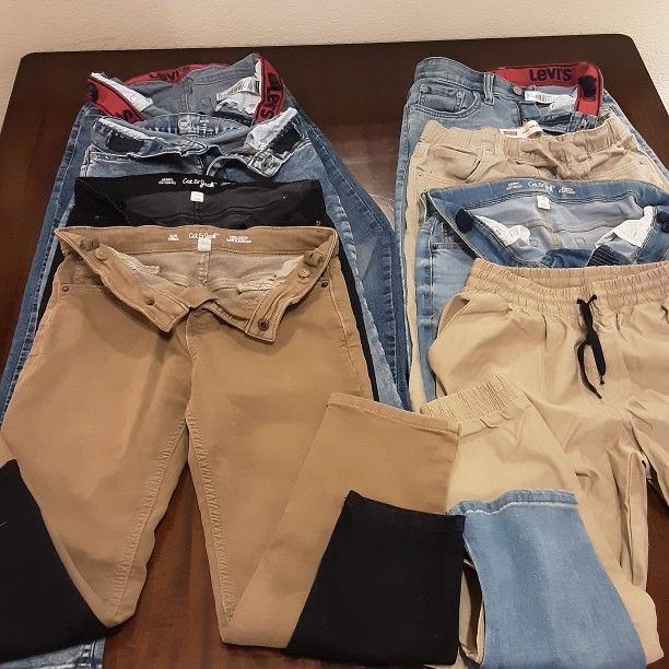Boys 10/12 Pants, Shirts, Jackets Name Brand